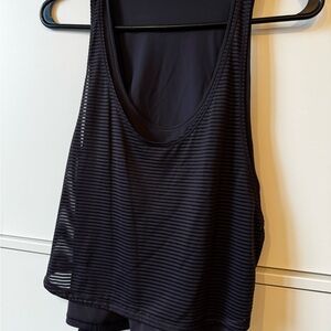 Lululemon Mesh Crop Racerback Tank Top
